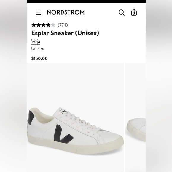 Veja Shoes - Veja Esplar Unisex White and Black Sneakers